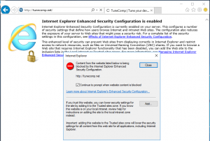 Content from the website listed below is being blocked by internet explorer enhanced как отключить